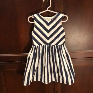 White and Navy Dress